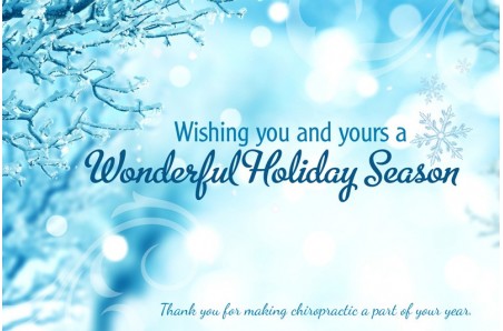 Chiropractic Wonderful Holiday Postcard