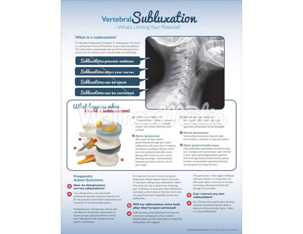 Chiropractic Vertebral Subluxation Handout