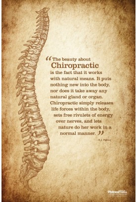 The Beauty About Chiropractic (Aged) Poster