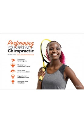 Chiropractic and Athletes Tennis Poster