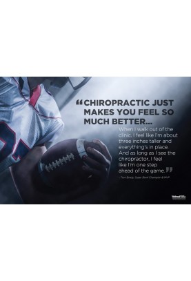 Chiropractic and Athletes Football Poster