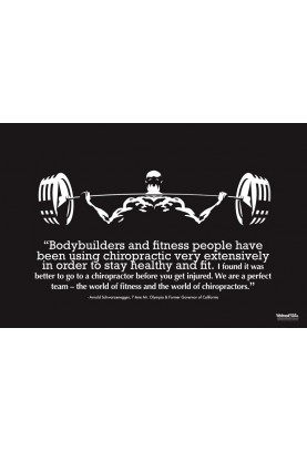 Chiropractic and Athletes Weightlifting Poster