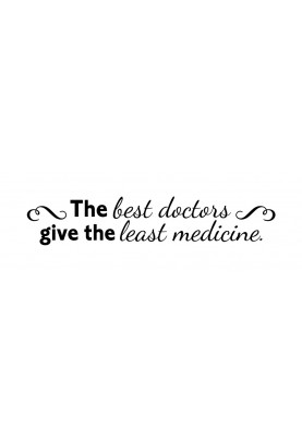 Best Doctors, Least Medicine Decal - 20" x 4"