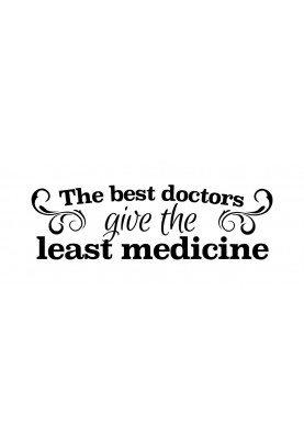 Best Doctors, Least Medicine Decal - 30" x 10"