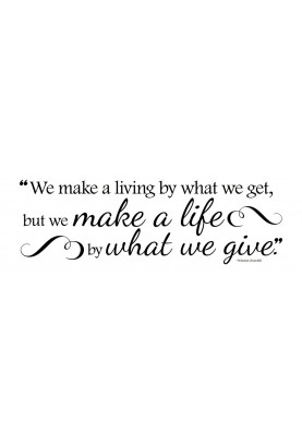 What We Give Decal - 30" x 10"