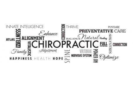 Chiropractic Word Array Decal