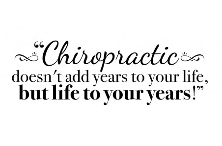 Chiropractic Life Decal