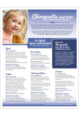 Chiropractic and Kids Handout