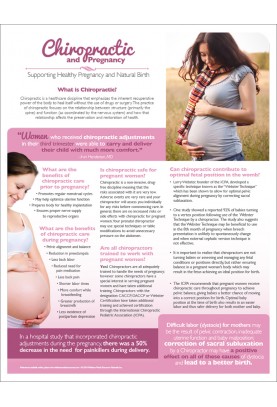 Chiropractic and Pregnancy Handout