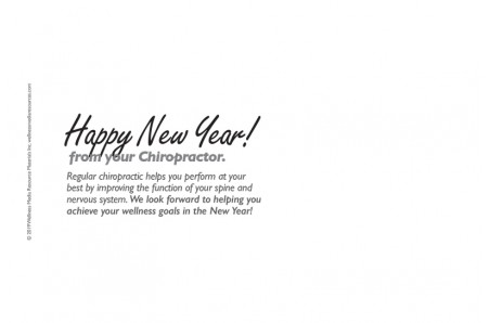 Chiropractic New Year Postcard