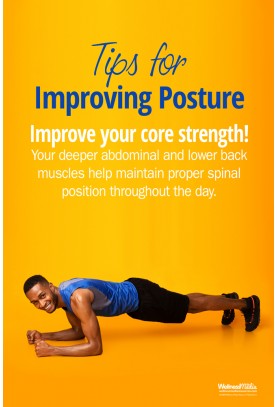 Tips for Improving Posture Poster