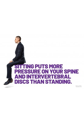 Sitting Puts More Pressure on Your Spine Poster