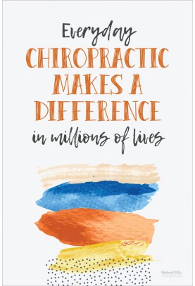 Everyday Chiropractic Makes a Difference Poster (2)