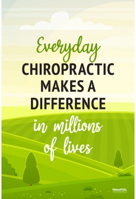 Everyday Chiropractic Makes a Difference Poster (3)