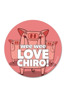 Wee Wee Love Chiro Sticker