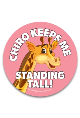 Chiro Keeps Me Standing Tall Sticker **SOLD OUT**