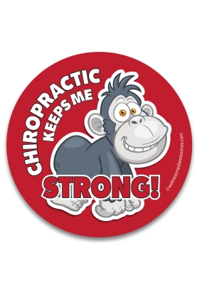 Chiropractic Keeps Me Strong Sticker